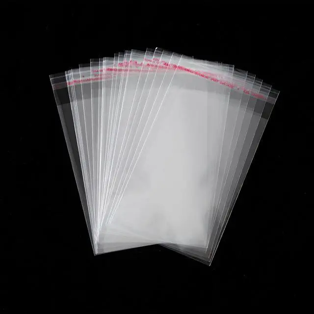 Alt view image 3 of 7 - 100Pcs Clear Self Sealing Cellophane Bags, 4x6 Inches Self-Adhesive Cookies Bag Plastic Candy Resealable Treat Bags for Bakery Cookies Gift Packing Party Favor