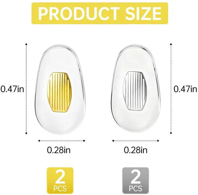 Alt view image 2 of 7 - Pads Replacement Compatible with Gucci Sunglasses,2 Sets