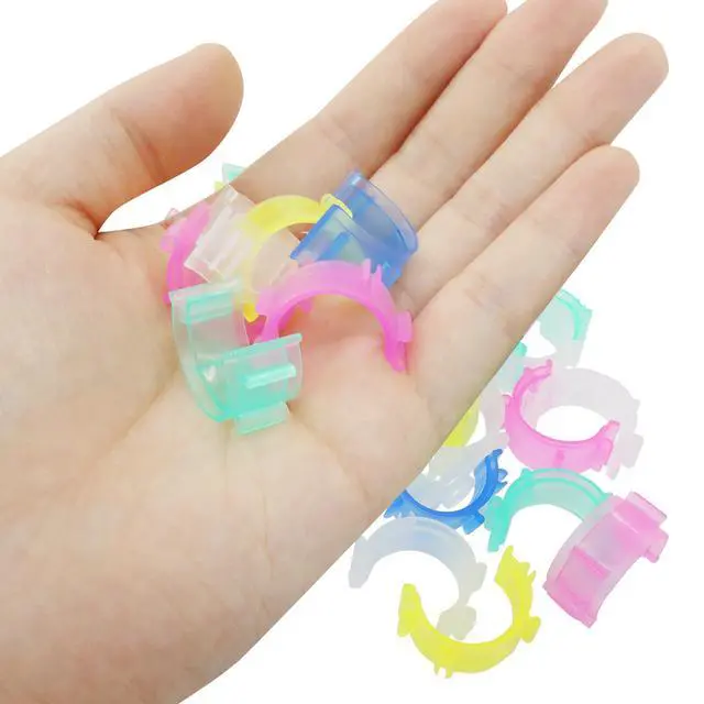 Alt view image 3 of 5 - 100 Pcs Sewing Bobbin Clips, 5-Color Assortment Thread Holder
