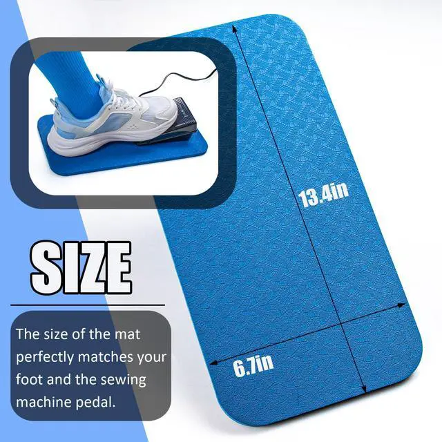 Alt view image 5 of 6 - Sewing Machine Pedal Mat, No Slip Mat for Sewing Machine Foot Pedal, Waterproof Easy to Clean, Quilting Supplies Accessories (1pcs)