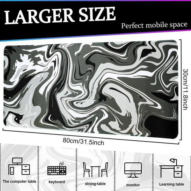 Alt view image 3 of 7 - Pad Gaming Mousepad Keyboard Pad