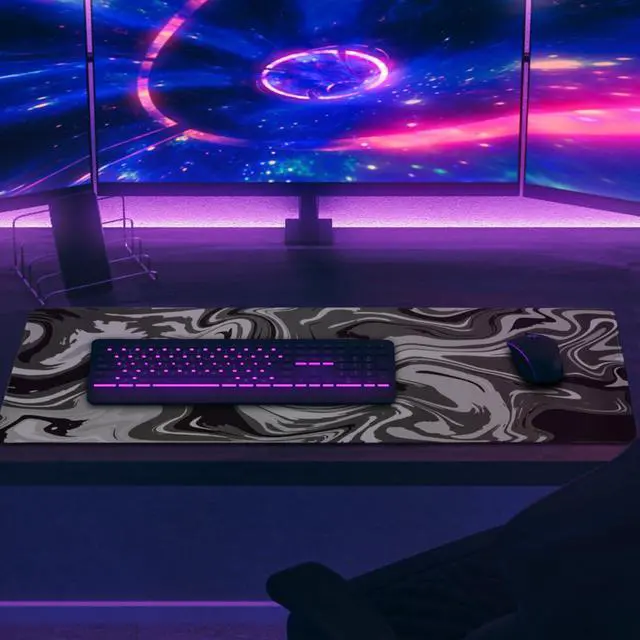 Alt view image 6 of 7 - Pad Gaming Mousepad Keyboard Pad