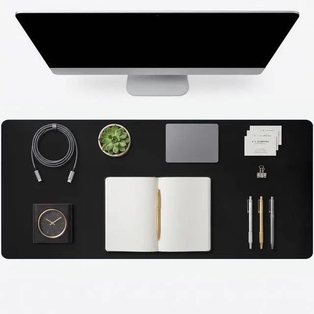 Main image of Desk Mat,Non-Slip Leather Desk Pad for Mouse,Keyboard,Laptop,Office and Home