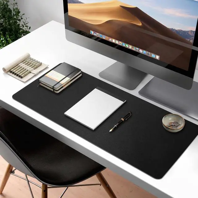Alt view image 6 of 7 - Desk Mat,Non-Slip Leather Desk Pad for Mouse,Keyboard,Laptop,Office and Home