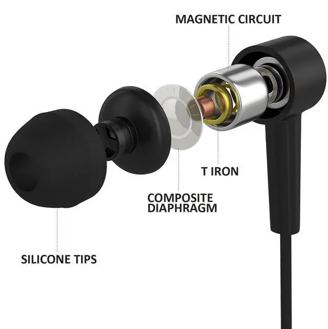 Alt view image 3 of 6 - Bulk 10 Pack Earbuds, Noise Isolating in-Ear Headphones for Classroom, Library, Airplane Travel, 3.5mm Wired Kids Earbuds Earphones for Phones, Computer and Laptops - Black