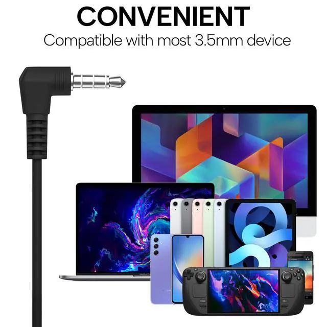 Alt view image 5 of 6 - 5 Pack Earbuds in-Ear Stereo Headphones for School Classroom, Library, Travel, Gym 3.5mm Jack, Tangle-Free Wired Earphones for MP3, Phones, Computer and Laptops, Black
