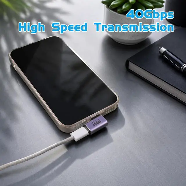 Alt view image 4 of 7 - 6 Pack USB Adapter, USB Male to C Female OTG Adapter Type C Adapters Compatible with Most Electronic Products Cell Phone Laptops Tablets Charging Data Transfer (Black, Silver, Purple)