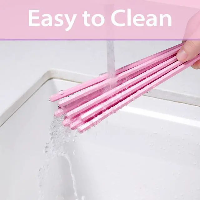 Alt view image 6 of 7 - 10 Pairs Reusable Fiberglass Chopsticks Non-Slip, Dishwasher Safe, 9.63inch