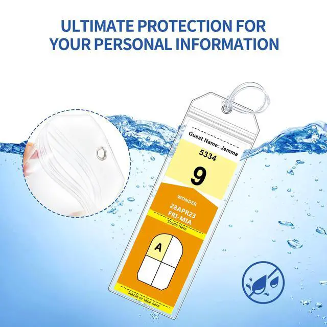 Alt view image 6 of 7 - 8 Pack Cruise Luggage Tag Holder, Cruise Essentials 2026 for NCL, Princess, Carnival, Royal Caribbean and Celebrity Cruise Luggage Tags for Travel Essentials by SEAVILIA