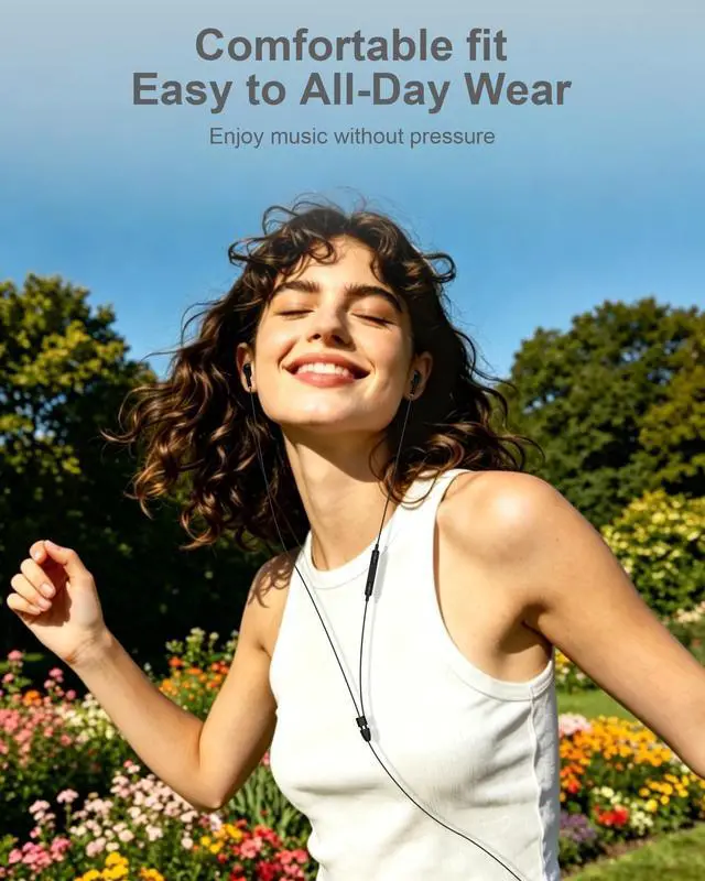 Alt view image 3 of 7 - Samsung Earbuds Wired, 3.5mm Headphones with Mic, in-Ear Ear Buds for Apple | in-Ear Earphones Earpods for Galaxy S10 S9 S8 A14 A15, 3.5mm Headphones for iPhone/iPad/iPod/Android/Laptop/MP3/MP4/Switch