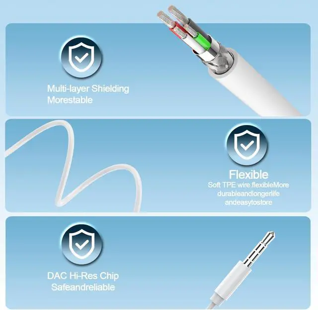 Alt view image 4 of 7 - Wired Earbuds,Ultra Clear Calls & no Noise Headphones Earbuds Wired 3.5mm, in-Ear Earphones with Mic, Compatible with iPhone/iPad/Android/Laptop/PC 2 Pack