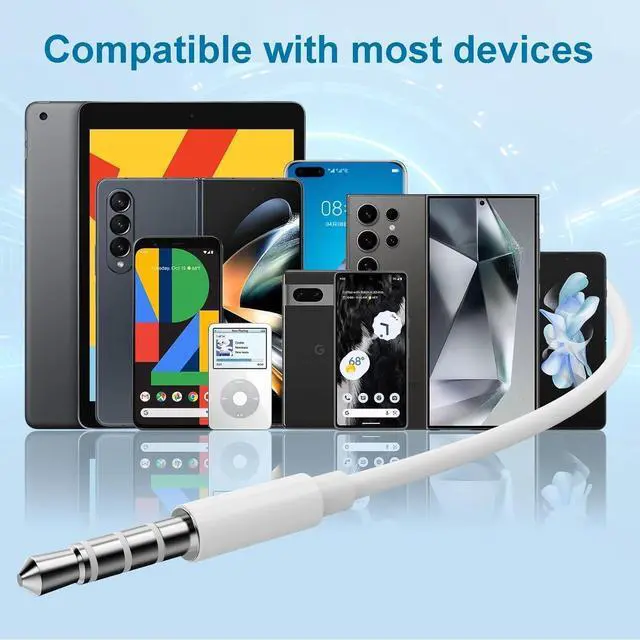 Alt view image 5 of 7 - Wired Earbuds,Ultra Clear Calls & no Noise Headphones Earbuds Wired 3.5mm, in-Ear Earphones with Mic, Compatible with iPhone/iPad/Android/Laptop/PC 2 Pack