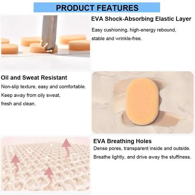 Alt view image 4 of 6 - Soft Foam Eyeglasses Nose Pads Self Adhesive Non Slip Nose Pads for Glasses Anti Slip Eyeglass Nose Pads for Plastic Frames Glasses Sunglasses 12 Pairs