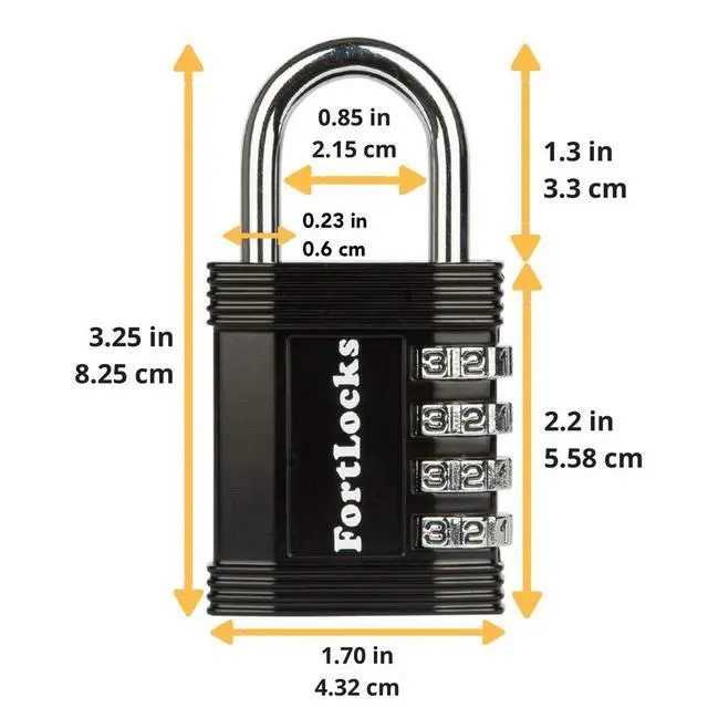 Alt view image 2 of 7 - Combination Lock, Gym Locker Lock, Padlock for Indoor & Outdoor
