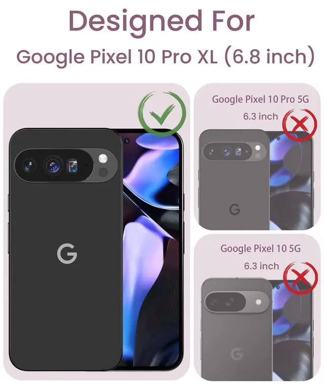 Alt view image 2 of 7 - Crystal Clear Flower Pattern Case for Google 10 Pro XL-Purple
