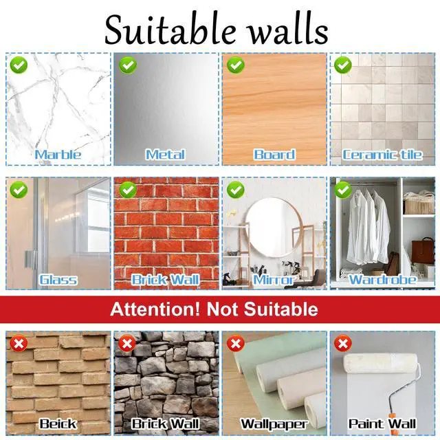 Alt view image 6 of 7 - 20 PCS Clear Adhesive Hooks for Hanging, Plastic Small Acrylic Sticky Wall Hooks with Non Marking Sticker for Home Kitchen Bathroom Bedroom Office