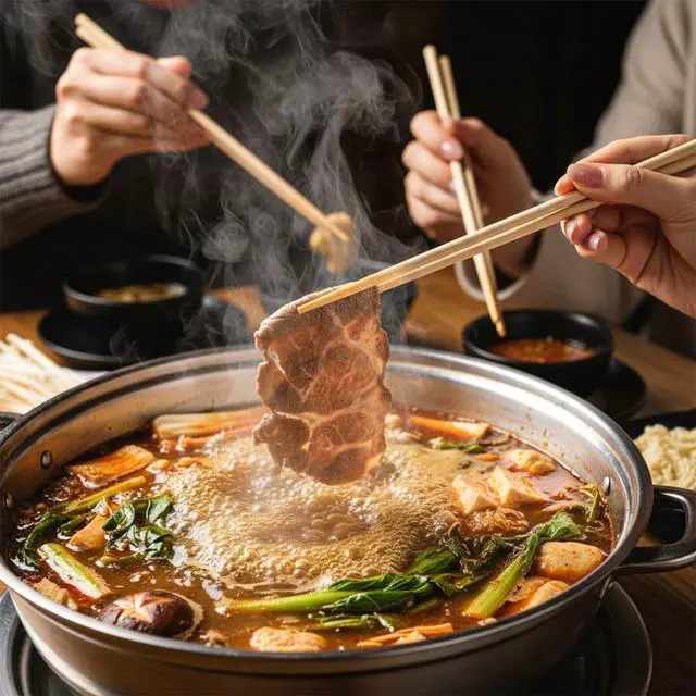 Alt view image 6 of 7 - 4 Pairs Cooking Chopsticks Long, 15.3 Inch & 14.1 Inch Stainless Chopsticks Wooden Chopstick Extra Long Cooking Chopstick for Kitchen Frying Hot Pot Non Slip Threaded Silver, Wood