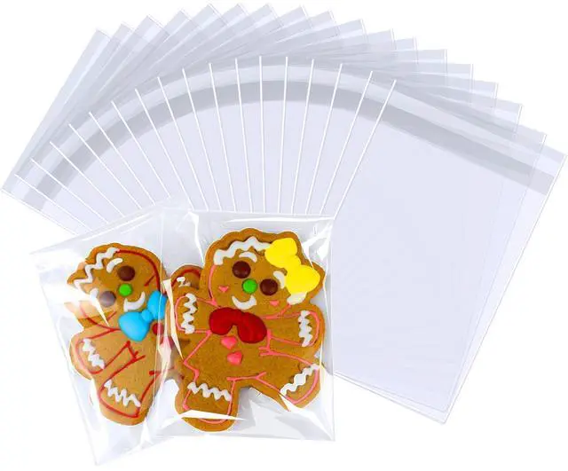 Main image of 4x6 in Small Clear Cellophane Treat Bags, Self-Sealing, 100 Pcs