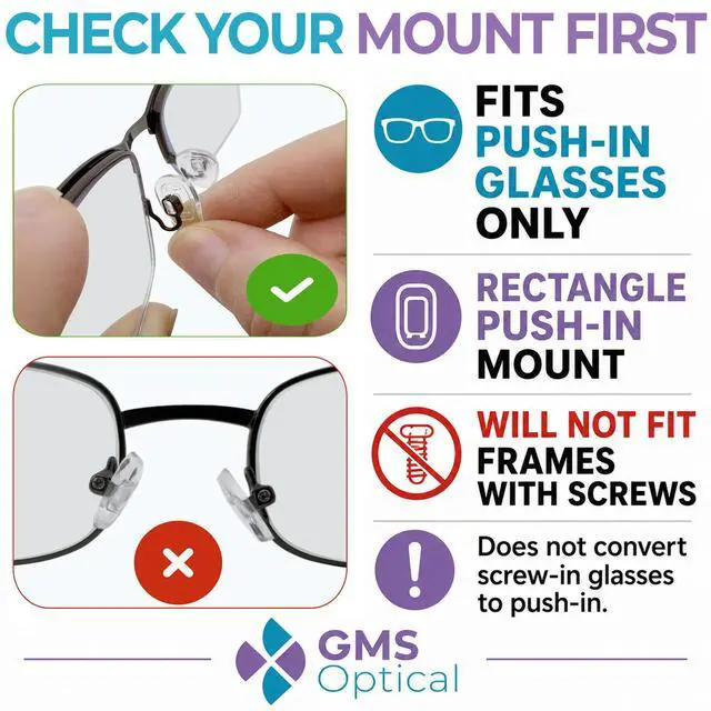 Alt view image 2 of 7 - Pads Teardrop 15mm Medium, 5 Pairs Nose Pads for Glasses