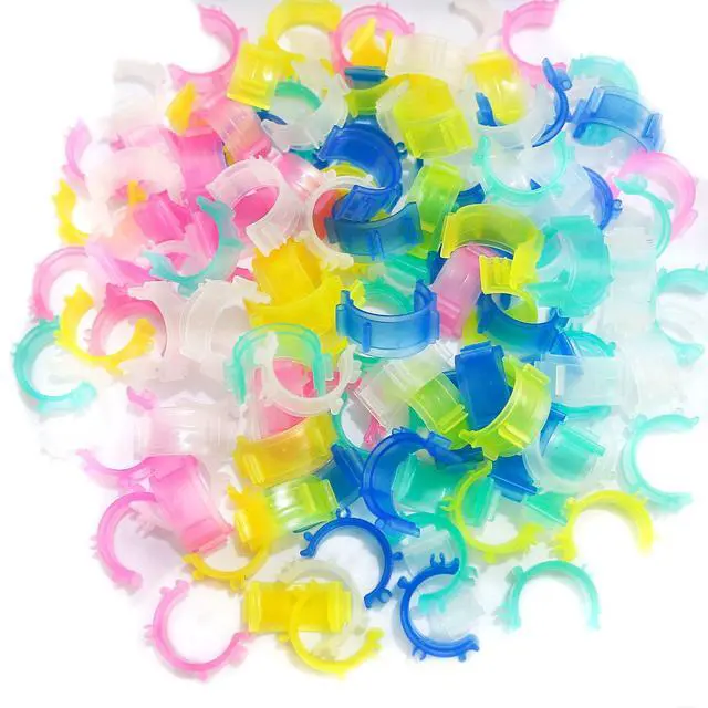 Alt view image 4 of 5 - 100 Pcs Sewing Bobbin Clips,Plastic Bobbins Small Clip Accessory Thread Clips Holder Sewing Tool(5 Colors)