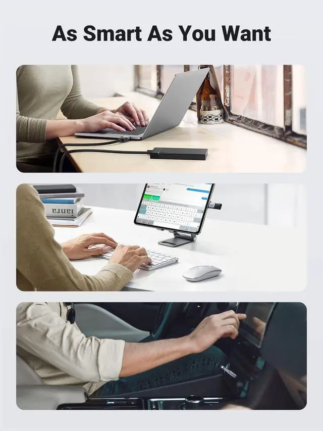 Alt view image 7 of 7 - USB-C Adapter (2 Pack), USB-C Male to USB 3.0 Female Adapter for MacBook Pro, iPhone 15 Plus, iPad Pro and More Type-C or Thunderbolt 3 Devices