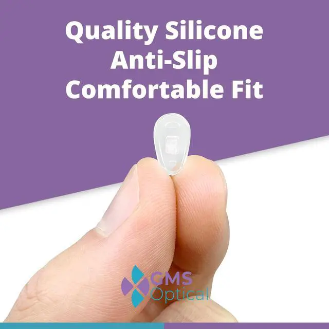 Alt view image 4 of 7 - Nose Pads Teardrop 11mm Small 5 Pairs Nose Pads for Glasses