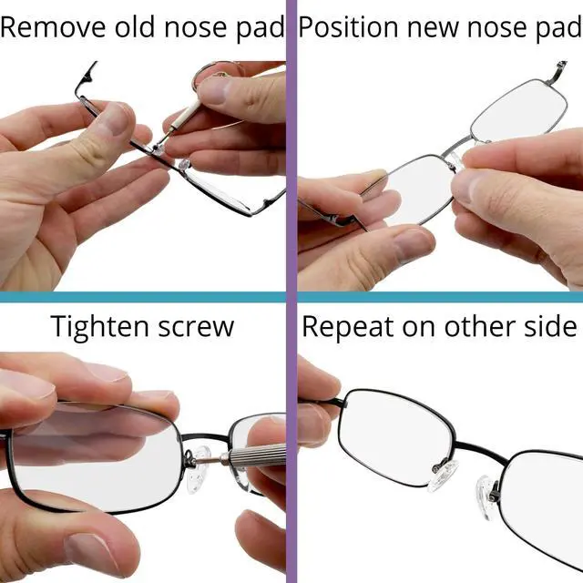 Alt view image 7 of 7 - Nose Pads Teardrop 11mm Small 5 Pairs Nose Pads for Glasses