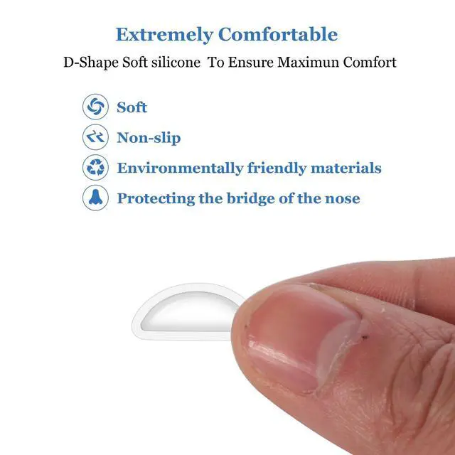 Alt view image 3 of 6 - Eyeglass Nose Pads, Anti Slip Nose Pads for Glasses