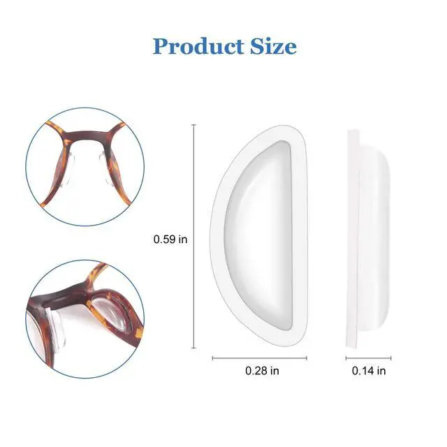 Alt view image 4 of 6 - Eyeglass Nose Pads, Anti Slip Nose Pads for Glasses