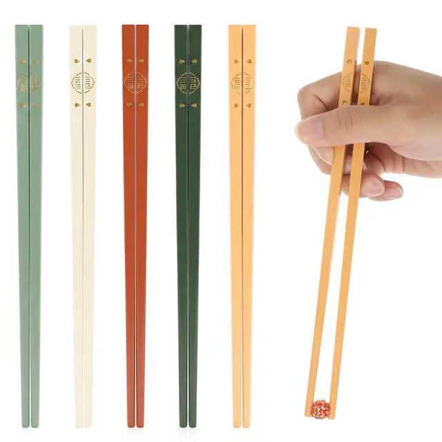 Main image of 5 Pairs Reusable Chopsticks - 9.45 Inch Chopsticks Dishwasher Safe