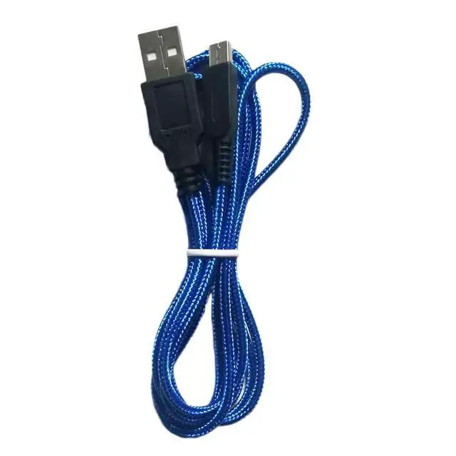 Alt view image 2 of 4 - Zigmoon hair Braided 5FT USB Charger Cable for 3DS Power Charging Lead Compatible with Nintendo New 3DS XL/New 3DS/3DS XL,3DS,New 2DS XL,New 2DS/2DS XL/2DS,DSi/DSi XL - Blue