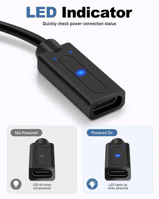 Alt view image 6 of 7 - USB-C to 3DS Charger Cable for Nintendo 3DS / 2DS / DSi USB-C Female Input Supports 5V PD & Standard USB-C Chargers