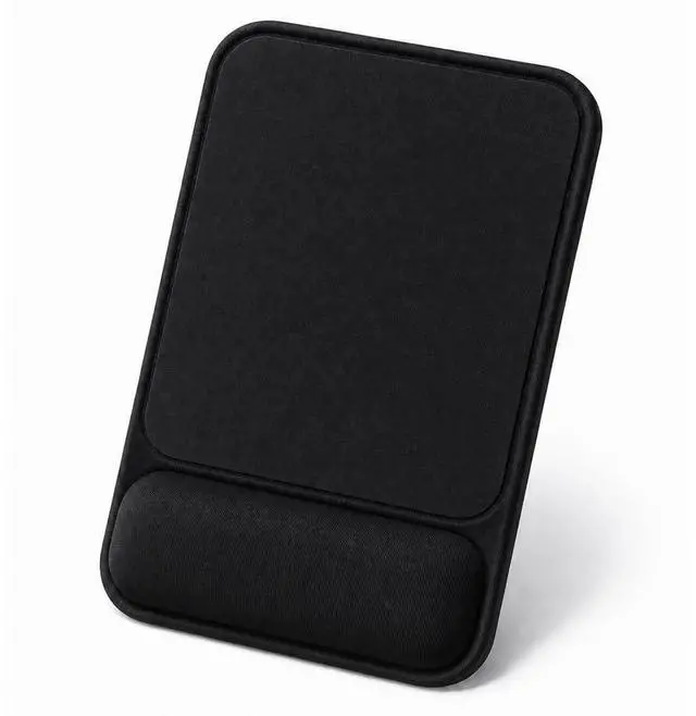 Main image of Gel Mouse Pad with Wrist Rest, Ergonomic Mousepad with Wrist Support, Ergo Desk Mat, Non-Slip Base, Smooth Surface for Office Laptop Computer (00Black)