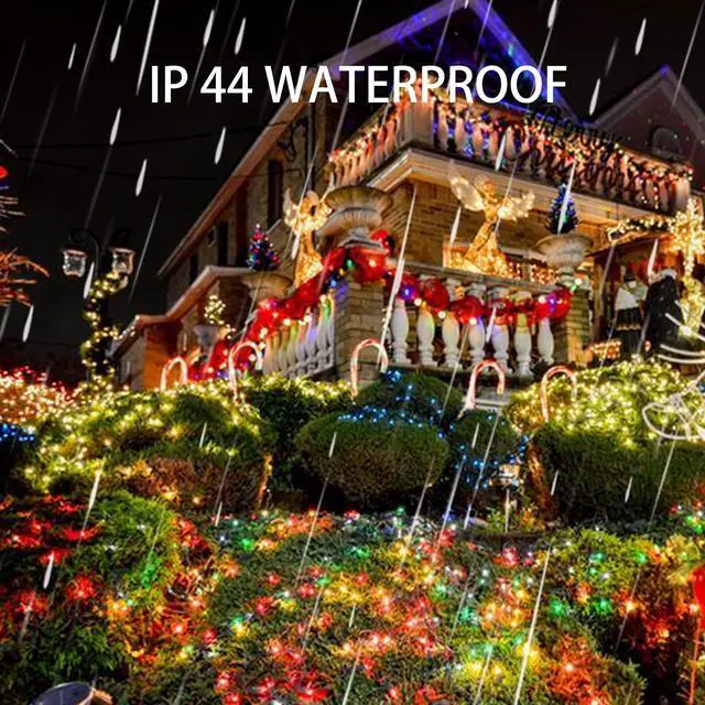 Alt view image 7 of 7 - 2 Pack Solar String Lights Outdoor, Total 80FT 240LED Solar Powered Waterproof Fairy Lights 8 Modes, Copper Wire Lights for Christmas Patio Party Tree Yard Decoration (Multi-Colored)