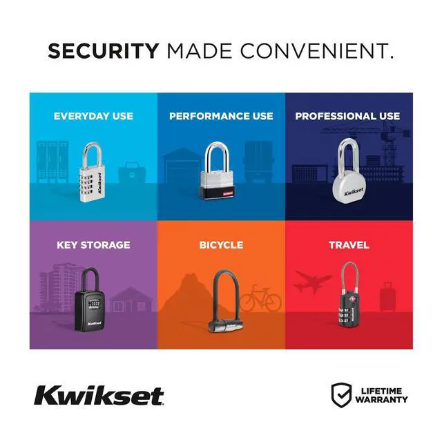 Alt view image 7 of 7 - Discus Padlock with Boron Carbide Shackle, 2-3/4" Body, 1-Pack | Shrouded Shackle Resists Cutting and Prying; Weather-Resistant Build for Gates, Sheds and Storage Units
