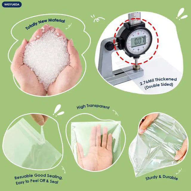 Alt view image 6 of 7 - 4x6 Clear Self Seal Cellophane Bags, 200Pcs