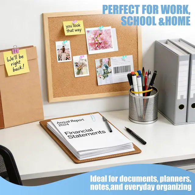 Alt view image 5 of 7 - 500 PCS Paper Clips and Binder Clips Assorted Sizes, Colorful Metal Office Clips Push Pin Rubber Bands Set, for Home, School,Office Supplies,Document Organizing (Colored)