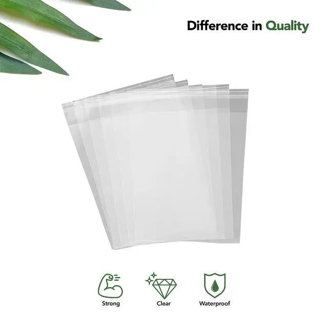 Alt view image 3 of 6 - 4 x 4 Inch Cellophane Bags 200 Pack Clear Self-Sealing Resealable Treat Bags for Cookies, Candy, Pastries, Party Favors, Square Cello Packaging
