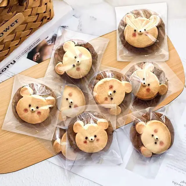 Alt view image 4 of 7 - Cookie Bags with Seal, 200 Pcs 5x6 Inch Clear Self Sealing Cellophane Bags for Cookie Packaging Resealable Cello Treat Bag Plastic Individual Cookies Bag for Gift Giving Favors Candy Wrappers