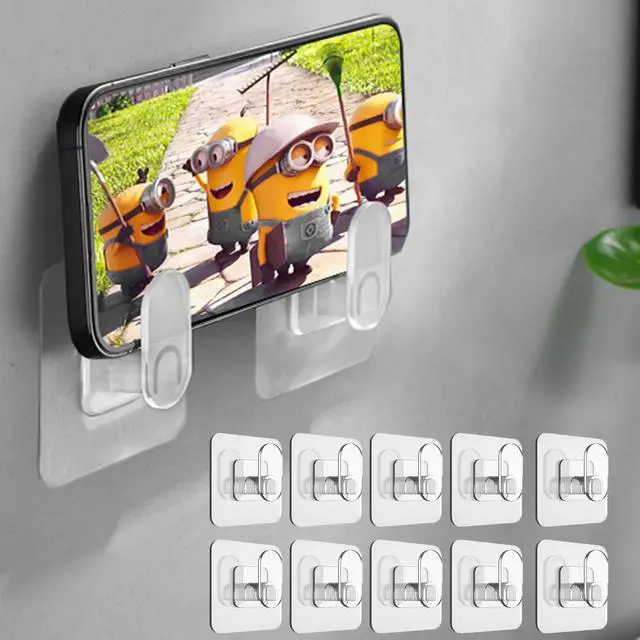 Alt view image 2 of 7 - Drill Free Wall Hooks for Towels & Robe, 10 Pack, Adhesion - Shower Hanger Hook Stick on Wall for Bathroom