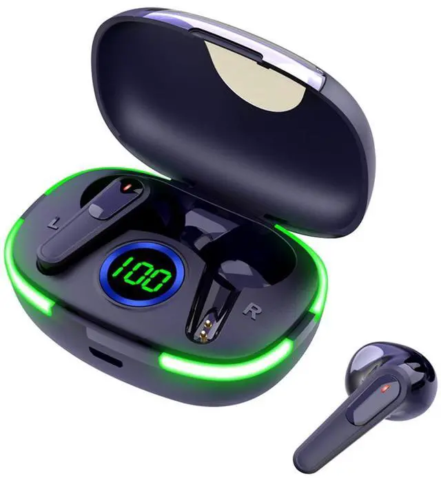 Main image of Wireless Earbuds Bluetooth Headphones 50H Playback Touch Control Noise Cancellation LED Power Display Charging Case IPX7 Waterproof Earphones with Mic Headset Gym Work