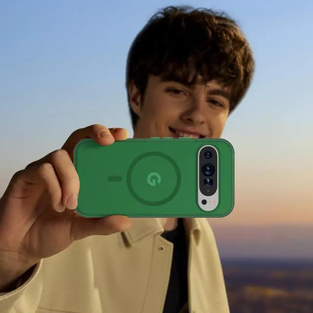 Alt view image 7 of 7 - for Google Pixel 9 Pro XL Case,Magnetic Matte Shockproof Deep Green