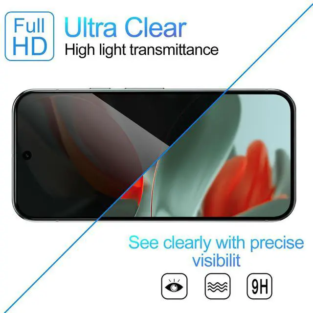 Alt view image 5 of 7 - 2 Pack Privacy Screen Protector for Google Pixel 9 Pro XL 6.8 inch