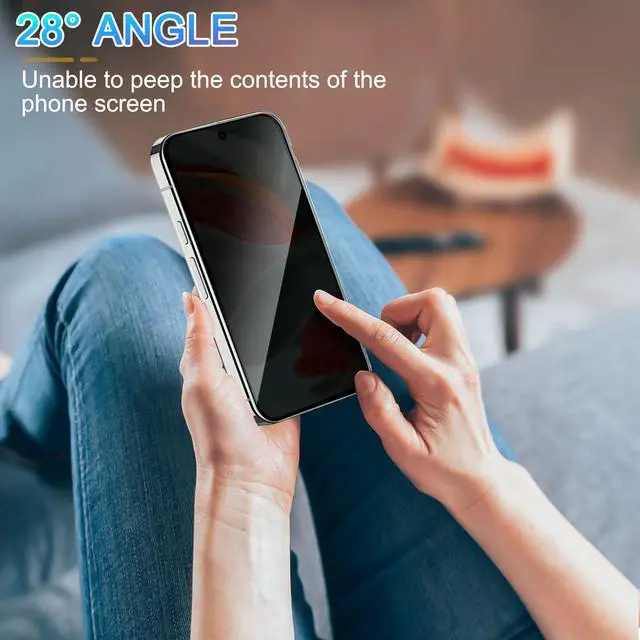 Alt view image 3 of 7 - 2 Pack Privacy Screen Protector for Google Pixel 9 Pro XL 6.8 inch