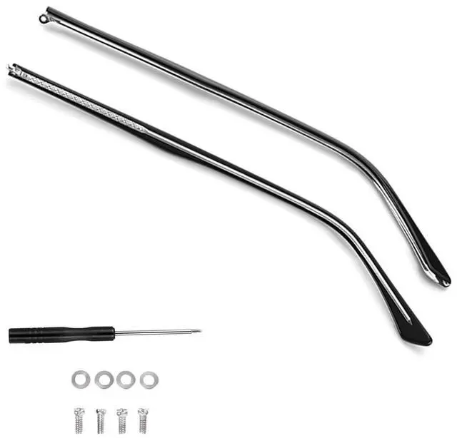Main image of Glasses Replacement Temple, Eyeglass Arms Legs, Glasses Repair Kit Universal Eyeglasses Replacement with Screws(black)