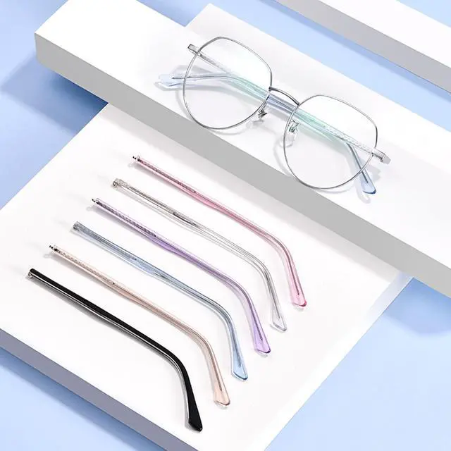 Alt view image 3 of 7 - Glasses Replacement Temple, Eyeglass Arms Legs, Glasses Repair Kit Universal Eyeglasses Replacement with Screws(black)