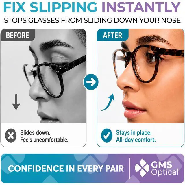 Alt view image 2 of 7 - Nose Pads 1.3mm X-Thin 18mm Standard 5 Pairs Glasses Nose Pads