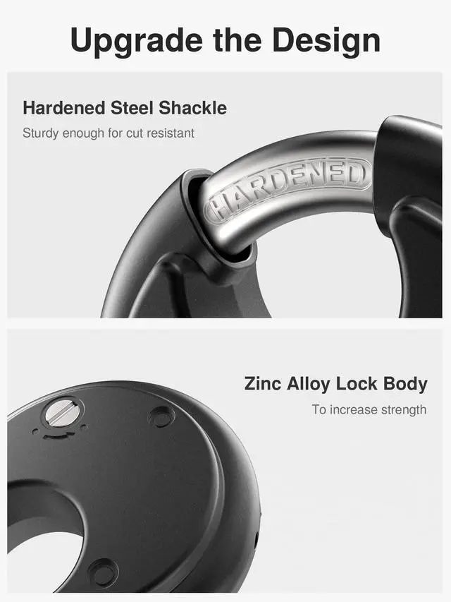 Alt view image 5 of 7 - Combination Lock, 4 Digit Padlock with Hardened Steel Shackle, Keyless Heavy Duty Combo Lock for Outdoor Sheds Fence, Gate Hasps, Storage Unit, School Gym Locker (1 Pack, Black)