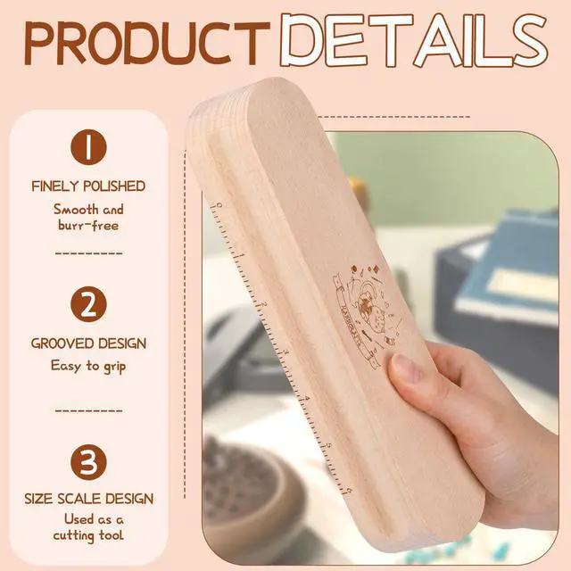 Alt view image 3 of 6 - Tailors Clapper Wooden Clapper for Quilting Clapper Sewing Tool