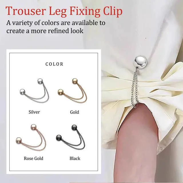 Alt view image 4 of 7 - Multi-Function Clothing Clips - Magnetic Hem Clips for Shirts & Light Hems, No-Pin Styling Clip for Scarf, Shawl & Cardigan (8 Pack)